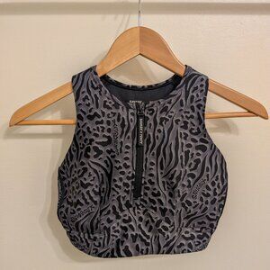 Savage X Fenty Locked & Lifted Half-Zip Medium-Impact Sports Bra